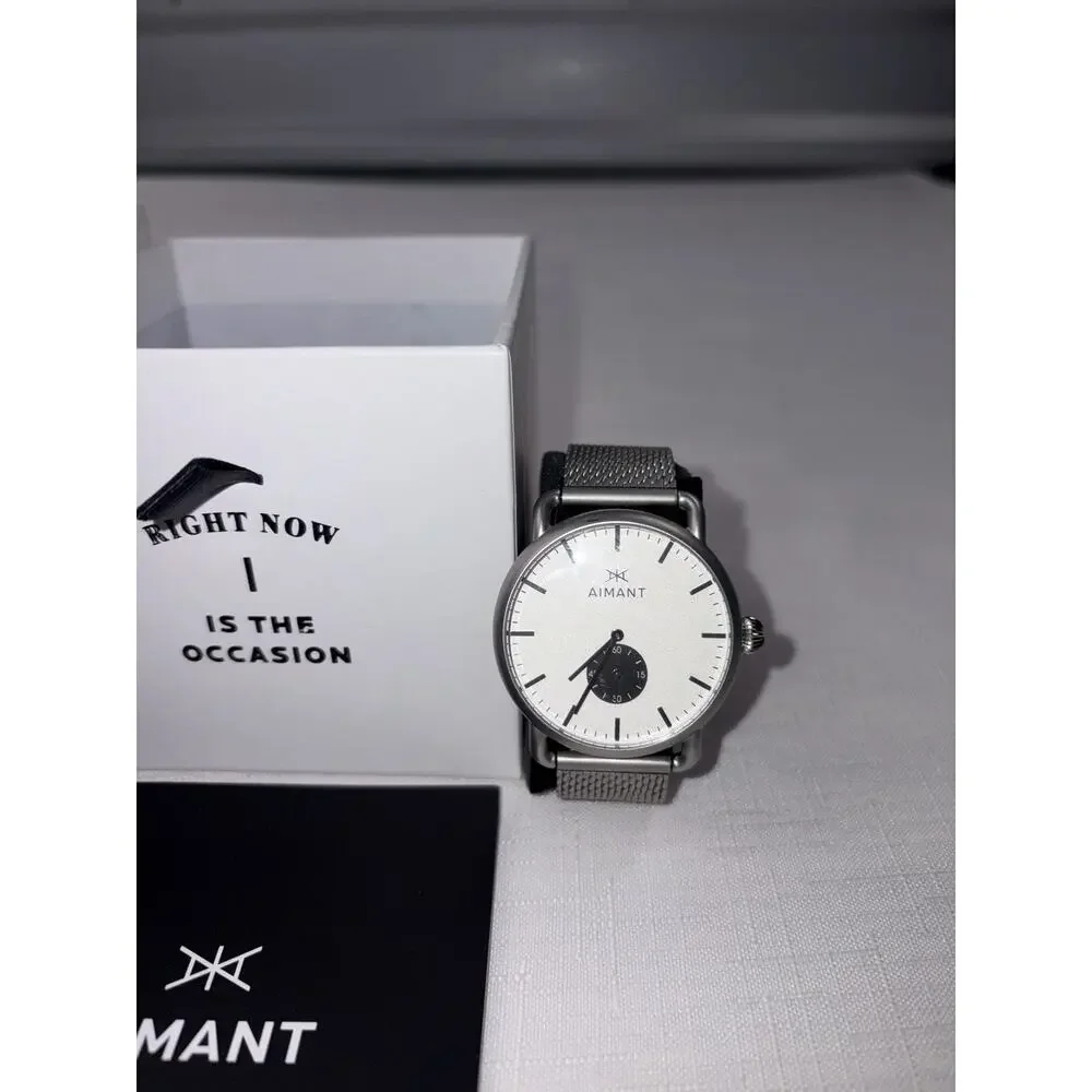 Mykonos Watches | 42 mm Men's Analogue Watch | Stainless Steel Mesh